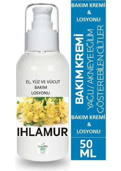 %100 Doğal Onarıcı Ihlamur El ve Vücut Losyonu (Özel Üretim Uyuza Son) 50 Ml.