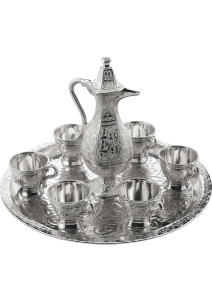 Zemzem Takımı Zarif 8 Parça Metal Kutulu