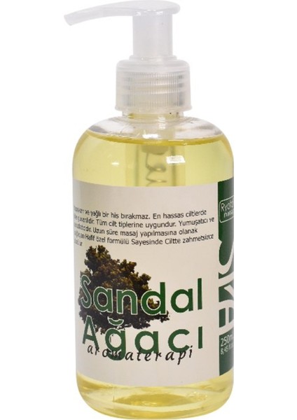 Sandal Ağacı Aromaterapi Masaj Yağı %100 Doğal 250 Ml. / Ryotopro Sandalwood Aromatherapy Massage Oil 100% Natural 250 Ml.