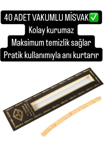 Taze Misvak - Vakumlu Taze Misvak (Yaş) 40 Adet