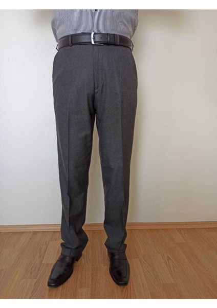 Erkek Füme Klasik Kesim Kumaş Pantolon