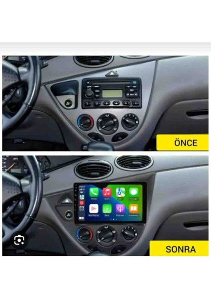Ford Focus 1 Uyumlu 9 Inç 2gb Ram 32GB Hafıza QLED Ekran Multimedya Android Teyp fırsatları
