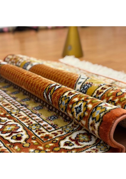 Hünkar Desenli Yünlü Seccade Kiremit modelleri