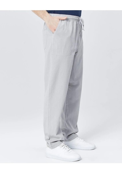 Erkek %100 Pamuk Beli Lastikli Relaxed Pantolon Pijama indirimleri