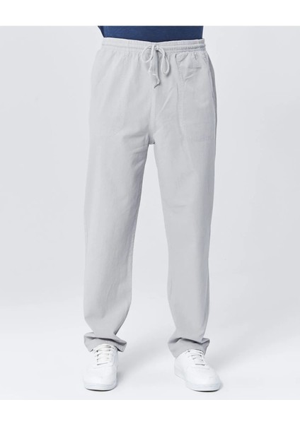 Erkek %100 Pamuk Beli Lastikli Relaxed Pantolon Pijama
