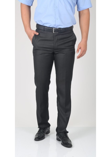 Erkek Füme Pilesiz Kumaş Pantolon