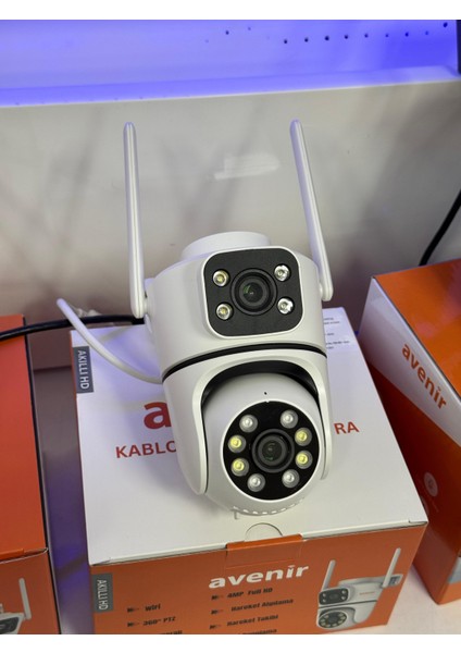 AV-S301 4mp 2 Kameralı Ptz Wifi Kamera