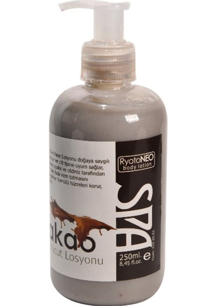 Kakao El, Yüz ve Vücut Losyonu %100 Doğal 250 Ml. / Ryotoneo Cocoa Hand, Face And Body Lotion 100% Natural 250 Ml.