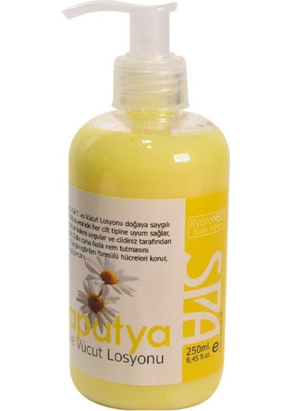 Papatya El, Yüz ve Vücut Losyonu %100 Doğal 250 Ml. / Ryotoneo Daisy Hand, Face And Body Lotion 100% Natural 250 Ml.
