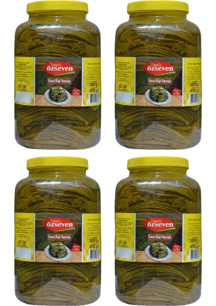 Tokat Bağ Yaprağı (4750GR x 4 Adet) 1 Koli