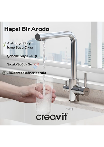 DW8700 Içme Suyu Çıkışlı Mutfak Bataryası