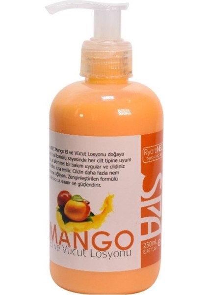 Mango El, Yüz ve Vücut Losyonu %100 Doğal 250 Ml. / Ryotoneo Mango Hand, Face And Body Lotion 100% Natural 250 Ml.