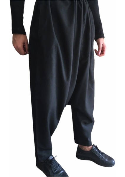 Dört Mevsim Meşhur Siyah Şalvar Rahat Giyim Cepli Uçkurlu fırsatları