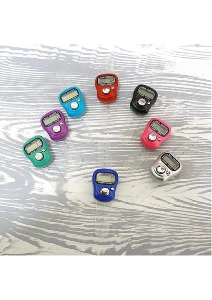 50 Adet Zikirmatik Dijital Tesbih Yüzük Şeklinde Karışık Renk