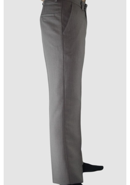 Erkek Klasik Kesim Gri Kumaş Pantolon fiyatları