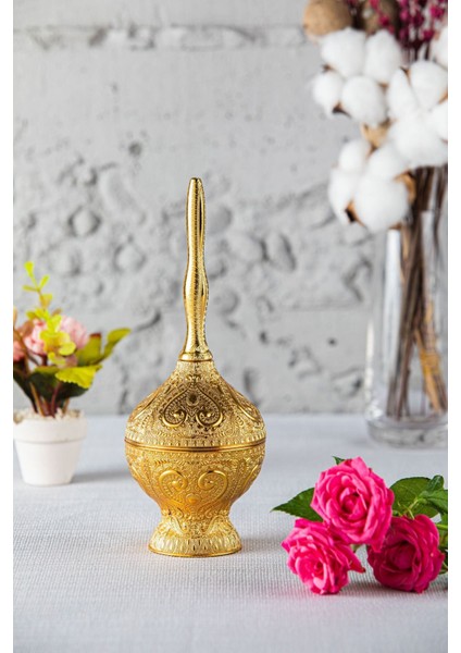 Gül Suyu Şişesi Güldanlık Kolonyalık Gümüş ve Gold Renkleri Mevcut