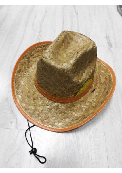 Hasır Kovboy Şapka