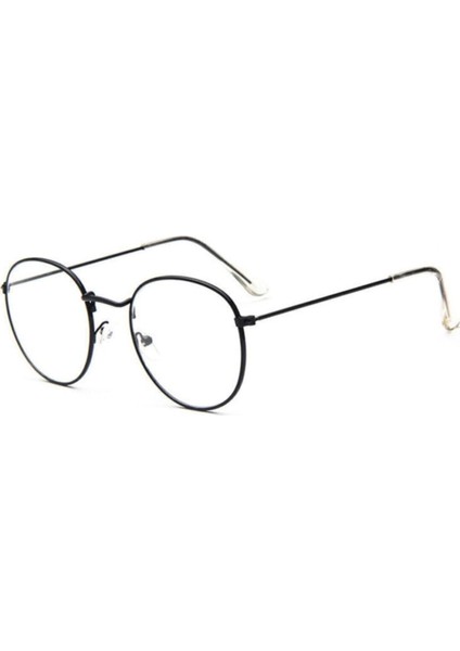 Unisex Oval Gözlük Şeffaf Cam