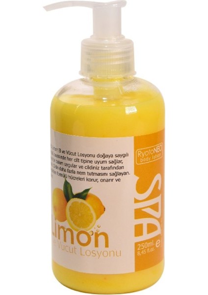 Limon El, Yüz ve Vücut Losyonu %100 Doğal 250 Ml. / Ryotoneo Lemon Hand, Face And Body Lotion 100% Natural 250 Ml.