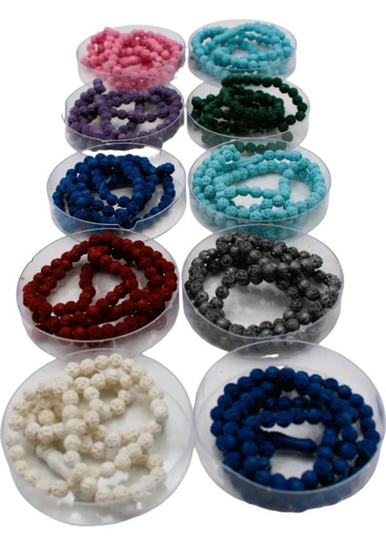 Gül Işlemeli Kokulu Tesbih Kutulu Karışık Renk 10 Adet fırsatları