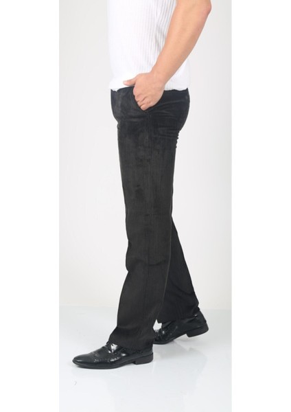 Kadife Pantolon Siyah modelleri