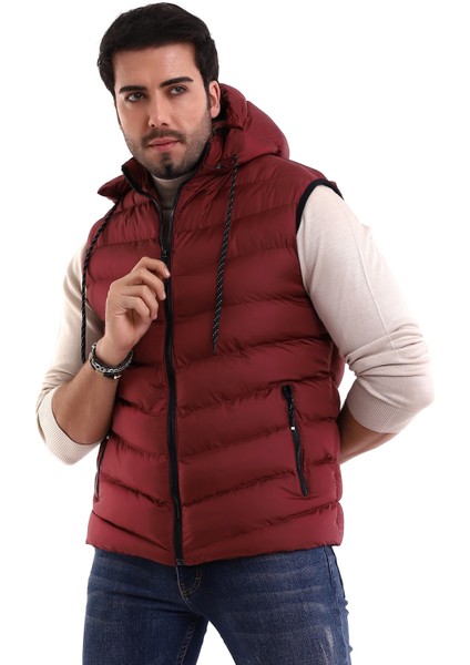 Erkek Jel Dolgu Çıkartılabilen Fermuarlı Kapüşonlu Şişme Yelek fiyatları
