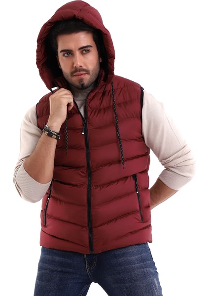 Erkek Jel Dolgu Çıkartılabilen Fermuarlı Kapüşonlu Şişme Yelek indirimleri