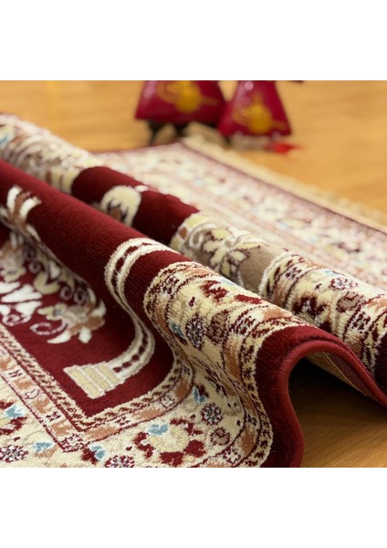 Hünkar Desenli Yünlü Seccade Bordo fırsatları