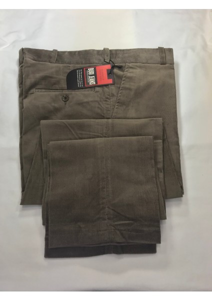 Erkek Kadife Pantolon Krem Renk Pamuklu