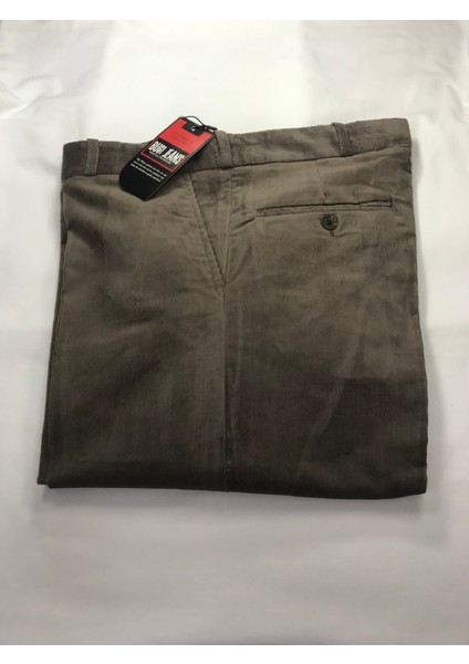 Erkek Kadife Pantolon Krem Renk Pamuklu modelleri