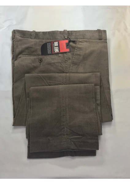 Erkek Kadife Pantolon Krem Renk Pamuklu