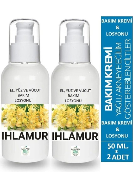 2 Adet %100 Doğal Onarıcı Ihlamur El ve Vücut Losyonu (Özel Üretim Uyuza Son) 2*50ML.