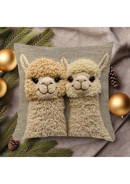 Sevimli Alpaka Yastık Kılıfı, Yeni Sınır Ötesi Stil, Cilde Dost Yumuşak Kısa Peluş, Oturma Odası Dekorasyonu, Kanepe, Yatak Odası Yastıkları, 2 Parçalı Set (Yurt Dışından) indirimleri