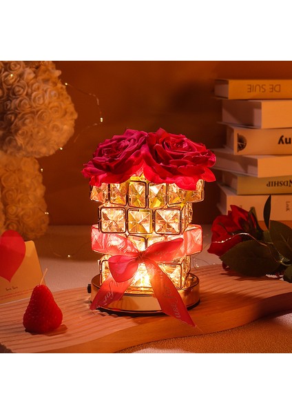 Gül Küpü Ortam Gece Lambası (Yurt Dışından)