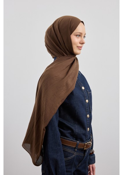 Organik Crash Şal Acı Kahve modelleri