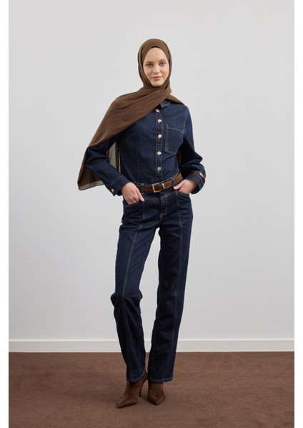 Organik Crash Şal Acı Kahve indirimleri