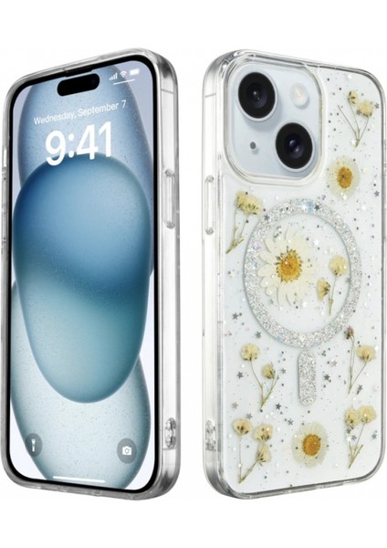 iPhone 14 Pro Kılıf Daisy Simli Magsafe Kapak fiyatları