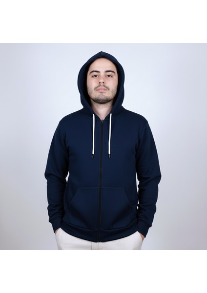 Kapüşonlu Sweatshirt Sade, Şık ve Konforlu, Tam Fermuarlı, Çift Cepli ! Her Tarza Uygun fiyatları