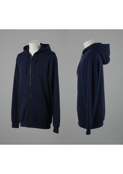 Kapüşonlu Sweatshirt Sade, Şık ve Konforlu, Tam Fermuarlı, Çift Cepli ! Her Tarza Uygun modelleri