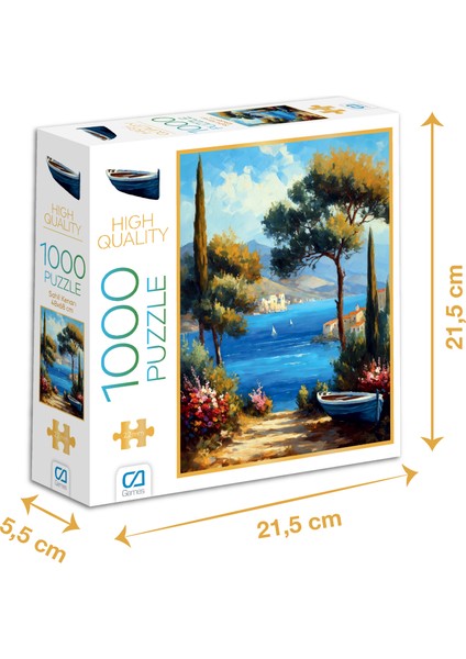 Sahil Kenarı Puzzle 1000 Parça - 48 x 68 cm