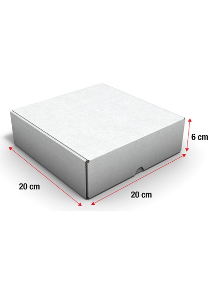 Ondüle 20X20X6 cm Testliner E-Ticaret Kargo Gönderi Kutusu fiyatları