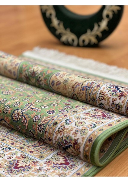 Mihrâb-I Gülzâr Motifli 60X120 cm Ipek Seccade Yeşil modelleri