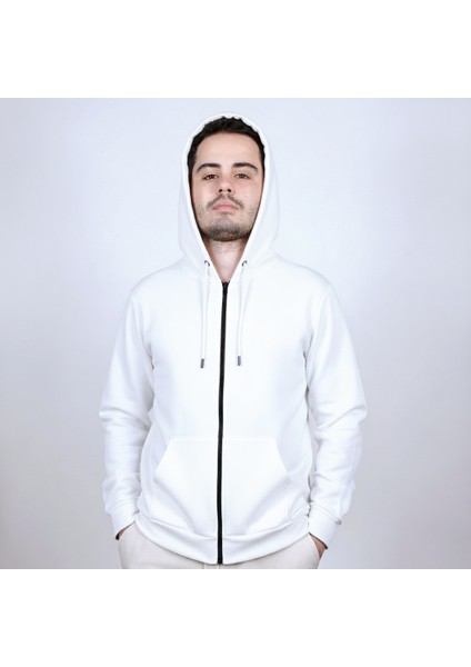 Kapüşonlu Sweatshirt Sade, Şık ve Konforlu, Tam Fermuarlı, Çift Cepli ! Her Tarza Uygun fiyatları