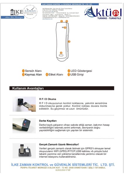 Cs 9200-S Bekçi Takip Sistemi IP67 Su Geçirmez Darbe Raporlu modelleri