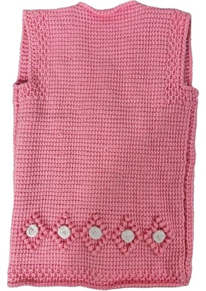 7935 El Örgüsü Şekil Desenli Örgü Yelek - 5 Yaş fırsatları