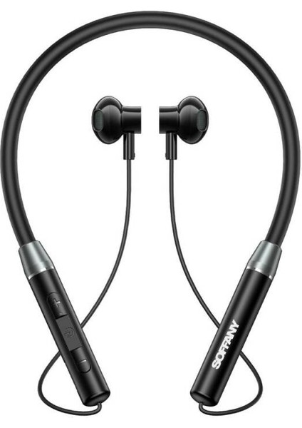 Soffany Ap-18 Magnet Serisi Boyun Askılı Bluetooth 5.3 Kulaklık Siyah