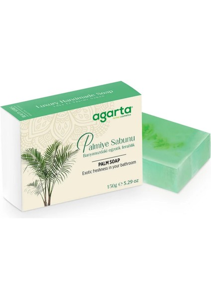 Agarta - Sabun El Yapımı Doğal Cilt Için Palmiye 150 gr