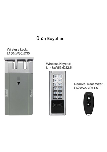 Bluetooth Kontrollü Elektronik Kapı Kontrol Sistemi Şifre+Kart indirimleri