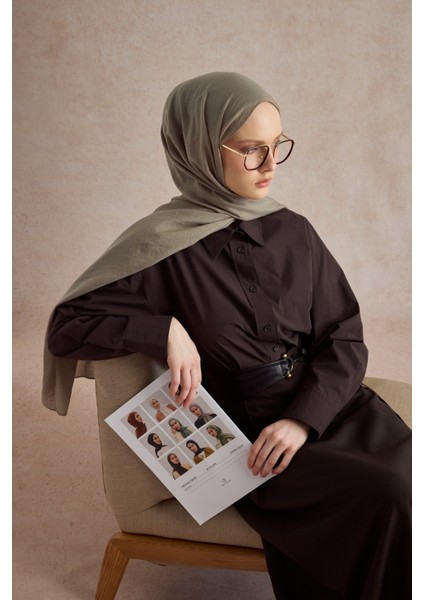 Organik Crash Şal Soft Kahve modelleri