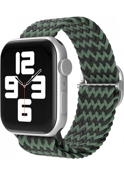 Apple Watch 38MM Star Kordon - Zigzag Yeşil-Siyah